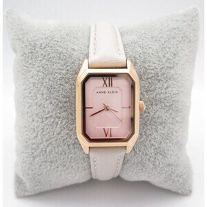 Women Anne Klein Quartz WR Analog 20mm Tank Style Watch (G985) "New Battery"